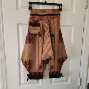 Kathmandu Kids Patterned Bottoms - Red and Tan